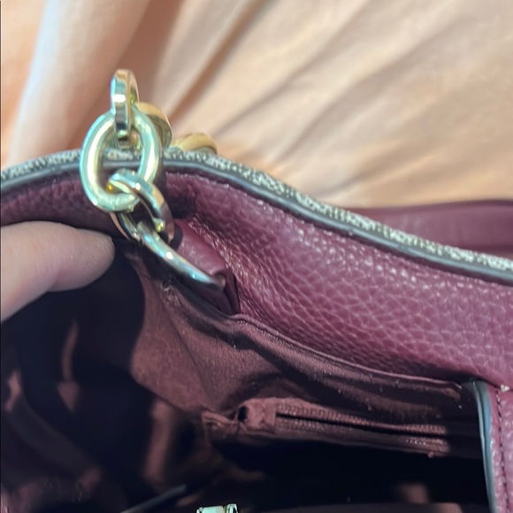 Liz Claiborne Tote Bag with grey velvet Crossbody and red wallet, bundle - Picture 14 of 16